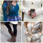 Photo collage of fall fashion outfit ideas for the country woman