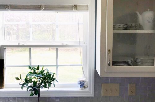 french country blue kitchen style