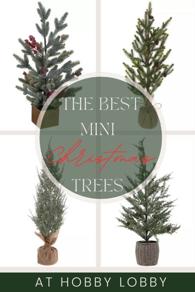 the best mini Christmas trees hobby lobby