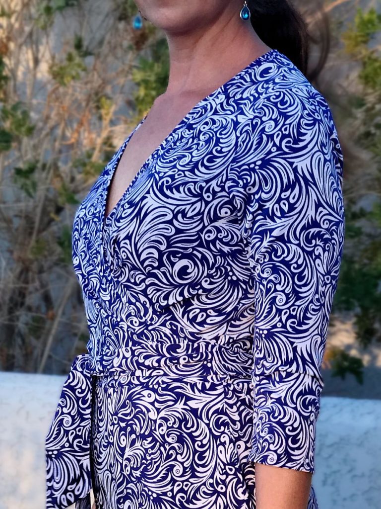 faux wrap dress sewing pattern